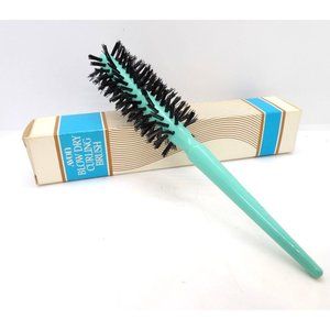Avon Hair Care Blow Dry Curling Brush Turquoise NOS